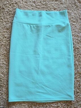 Women’s Turquoise Pencil Skirt - Sleek Stretch Fit Medium